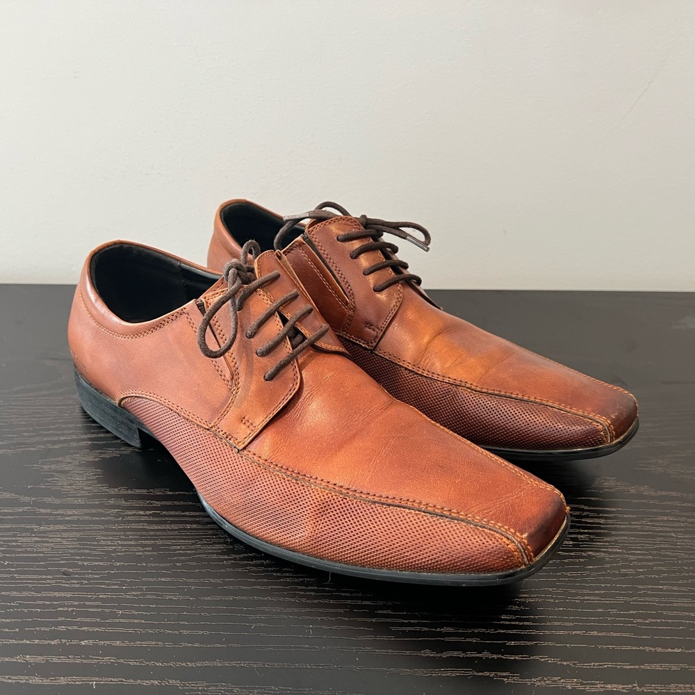 Kenneth Cole Reaction Brown Oxford Dress Shoes